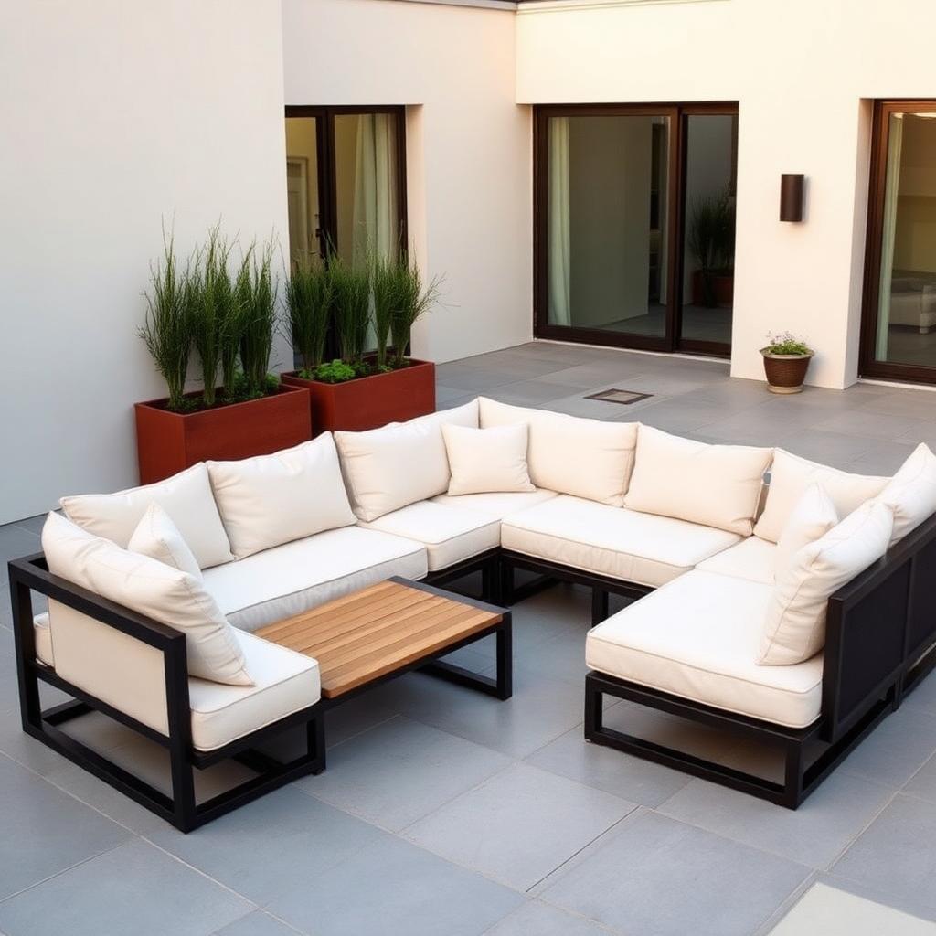 SOFÀ · L — left or right configuration, integrated chaise-longue, pairs with made-to-measure coffee table